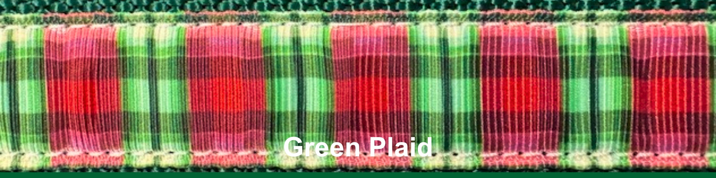 Bungee Leash - Green Plaid