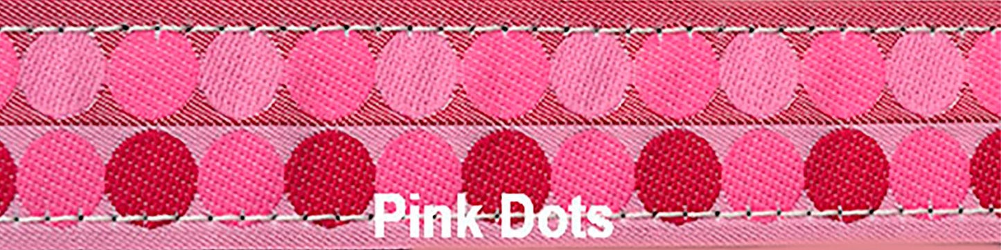 Sports Doggie Leash - Pink Dots