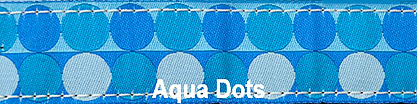 Sports Doggie Leash - Aqua Dots