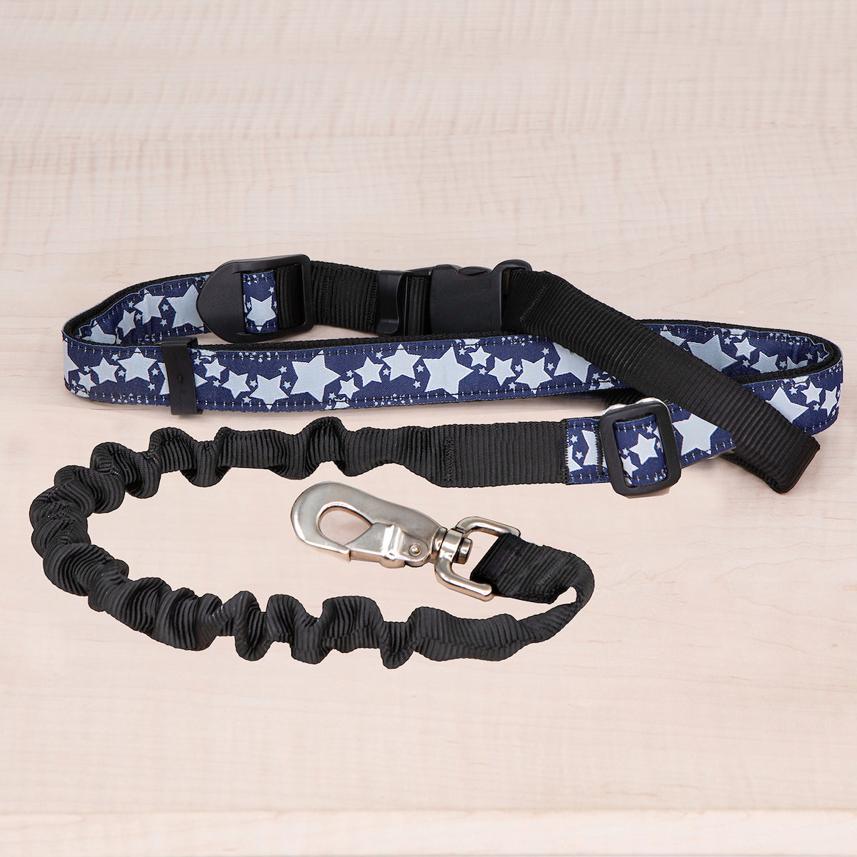 Super Bungee Leash - Reflective Stars Navy