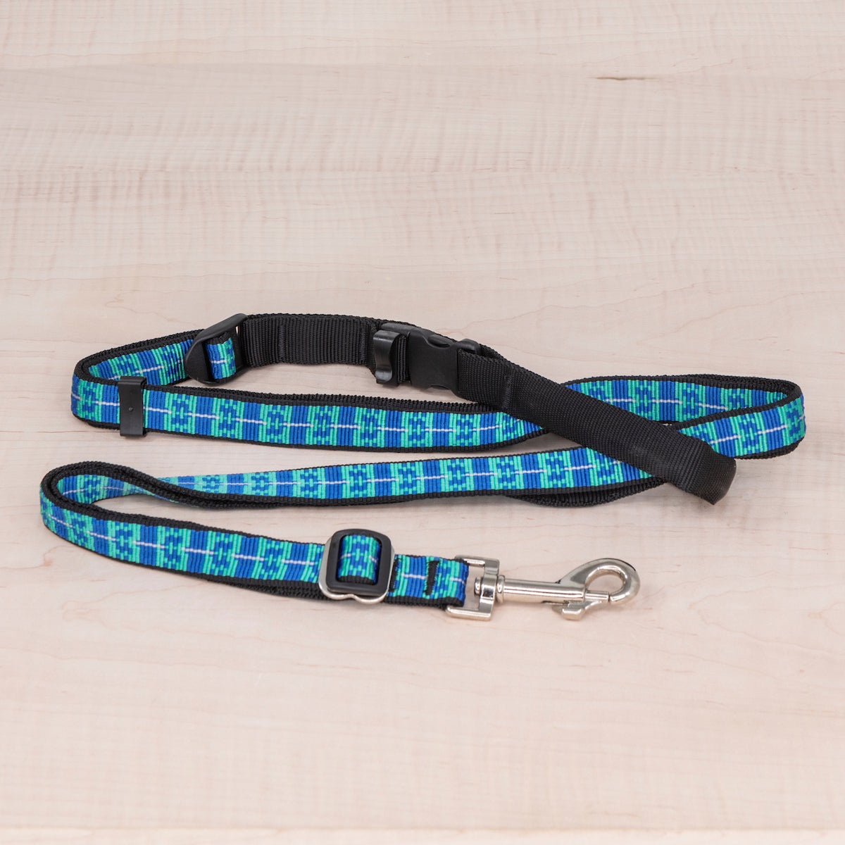Sports Doggie Leash - Aqua Woven