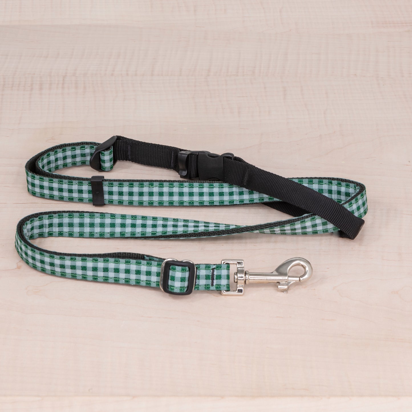 Sports Doggie Leash - Green Check