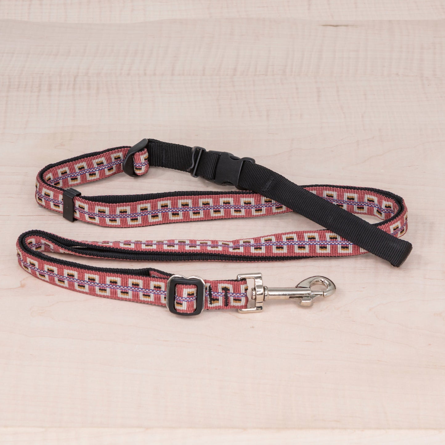 Sports Doggie Leash - Reflective Salmon Woven