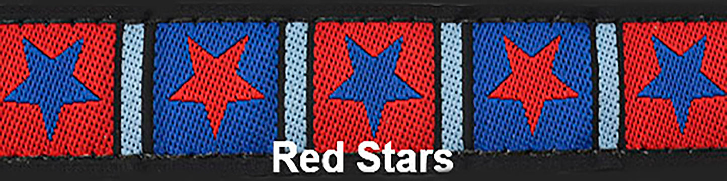 Sports Doggie Leash - Red Stars