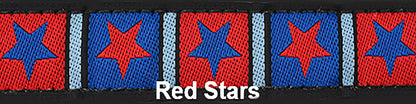 Sports Doggie Leash - Red Stars