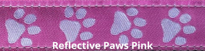 Super Bungee Leash - Reflective Paws Pink