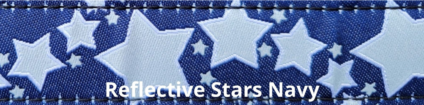 Super Bungee Leash - Reflective Stars Navy