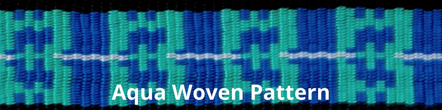 Sports Doggie Leash - Aqua Woven