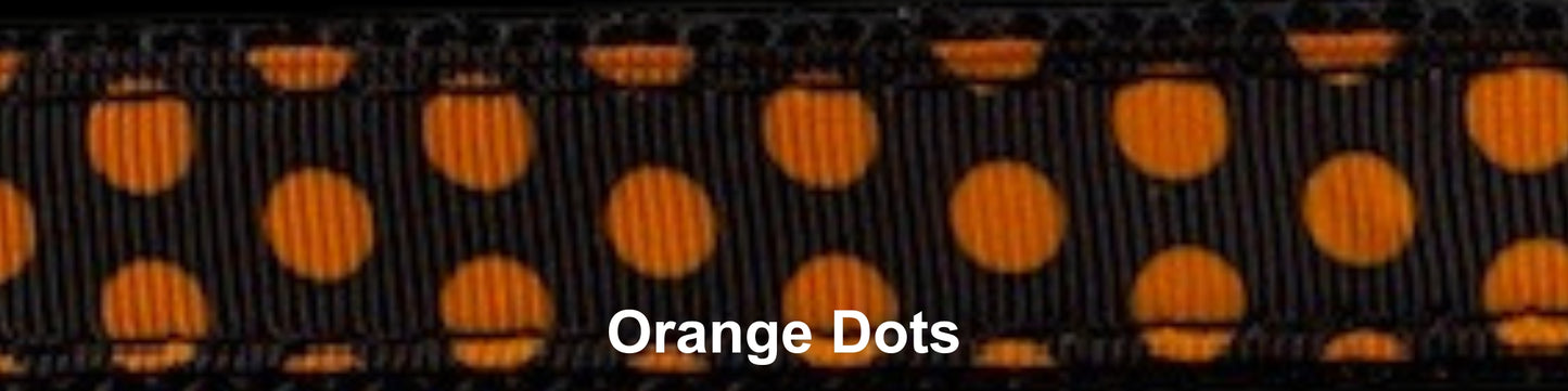 Sports Doggie Leash - Orange Dots