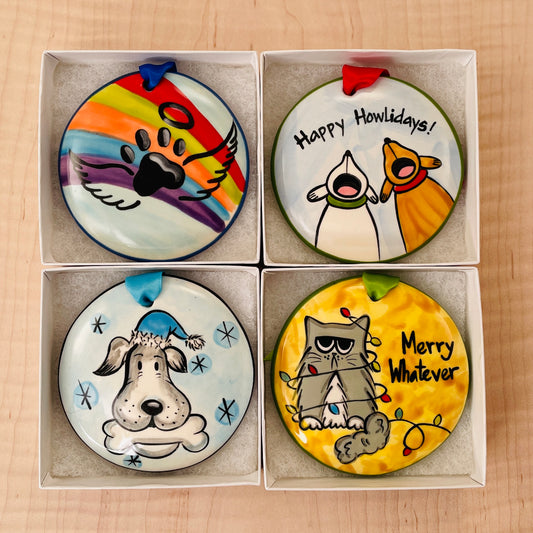 Hand Painted Ceramic Ornaments