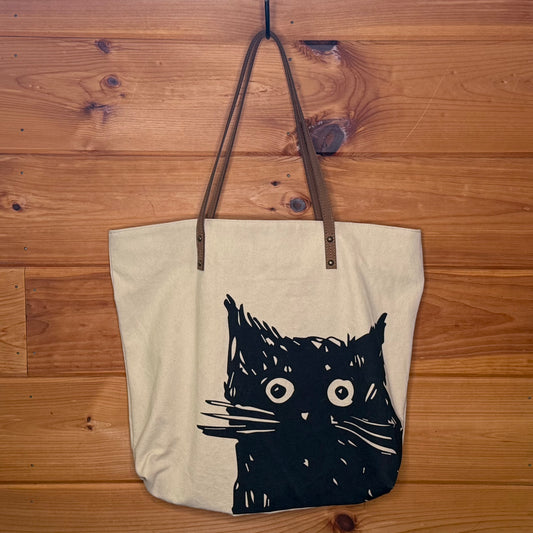 Peeking Cat Canvas