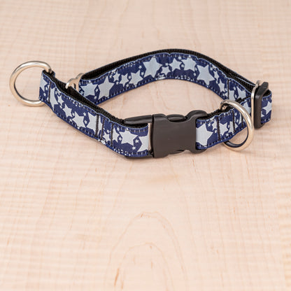 Limited Slip Collar - Reflective Stars Navy