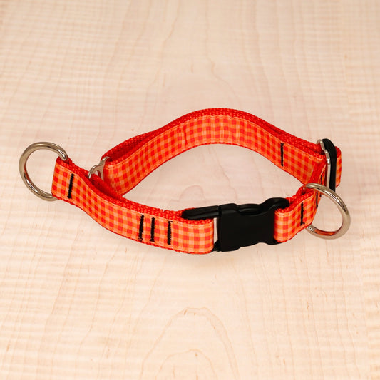 Limited Slip Collar - Orange Check