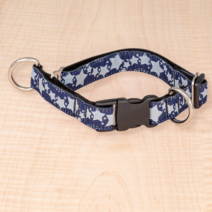 Limited Slip Collar - Reflective Stars Navy