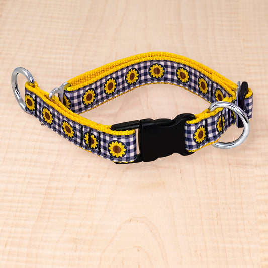 Limited Slip Collar - Sunflower Check