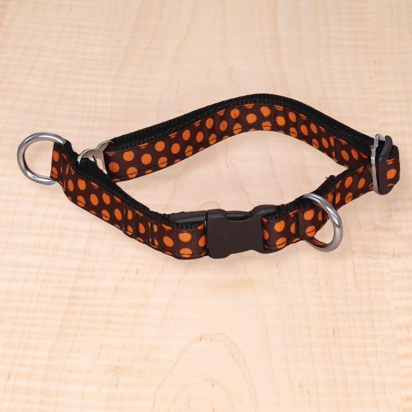 Limited Slip Collar - Orange Dots