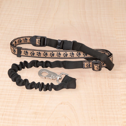Bungee Leash - Paws Tan