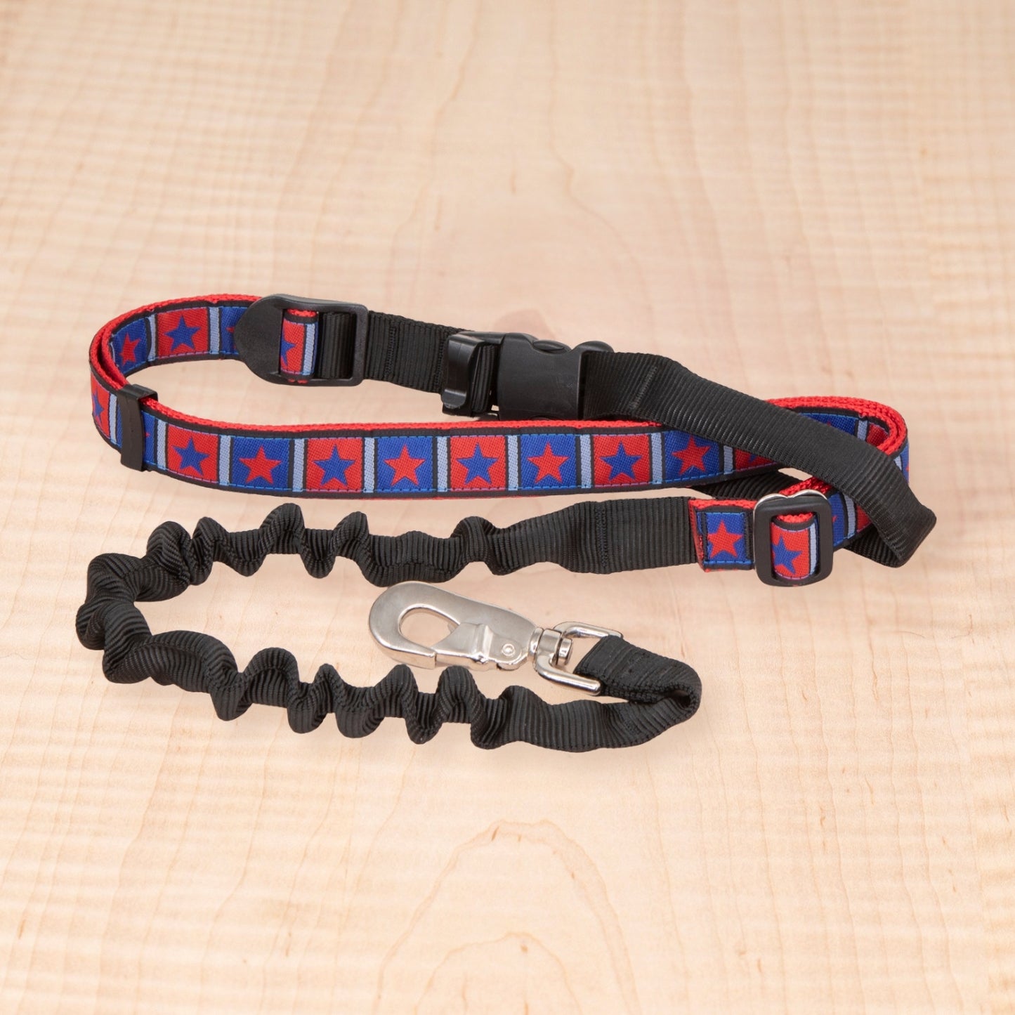 Bungee Leash - Red Stars