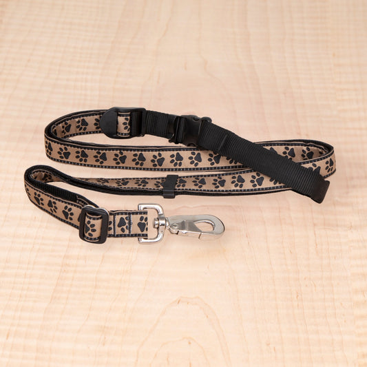 Sports Doggie Leash - Paws Tan