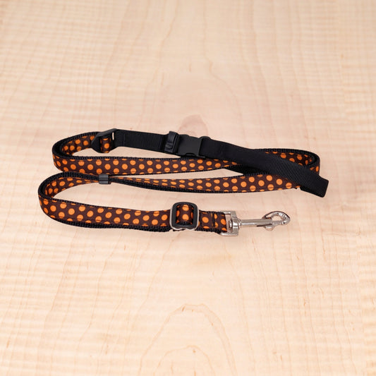 Sports Doggie Leash - Orange Dots
