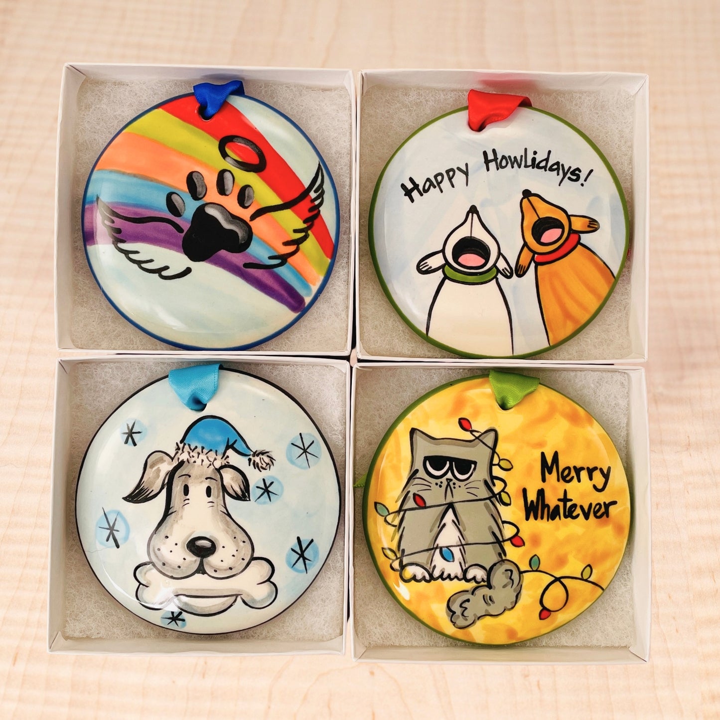 Hand Painted Ceramic Ornaments