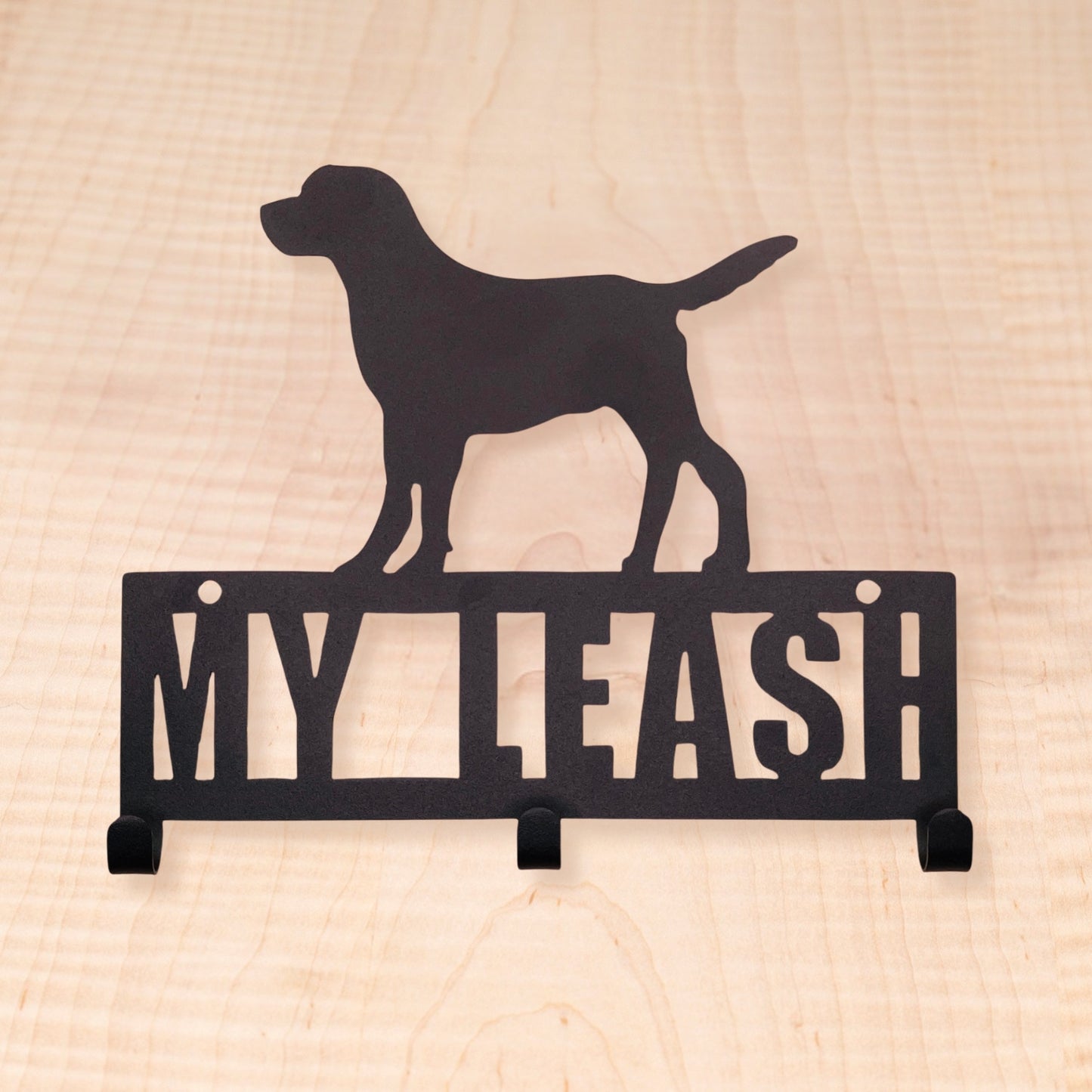"My Leash" Metal Sign with Hooks