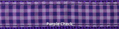 Bungee Leash - Check Purple