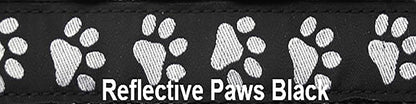 Super Bungee Leash - Reflective Paws Black