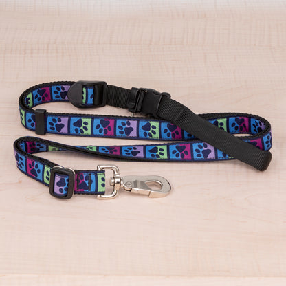 Sports Doggie Leash - Jewel Tone Paws
