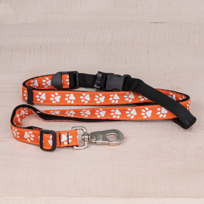 Sports Doggie Leash - Reflective Paws Orange
