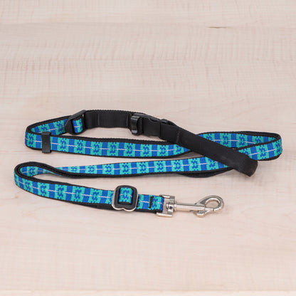 Sports Doggie Leash - Aqua Woven