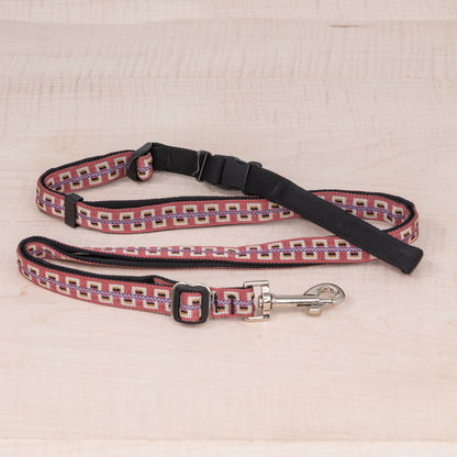 Sports Doggie Leash - Reflective Salmon Woven